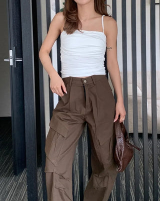 Shirred cap camisole