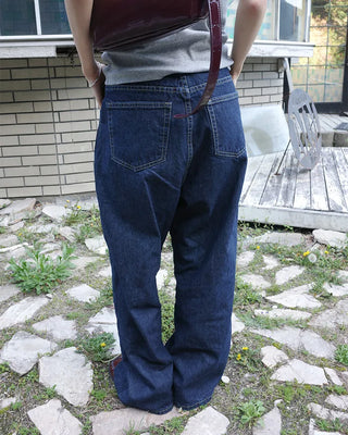 Pintuck Wide Denim Pants
