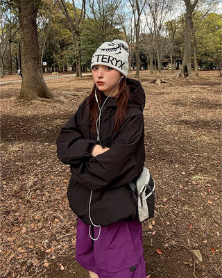 Hooded windbreaker