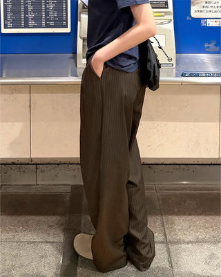 Colin striped slacks