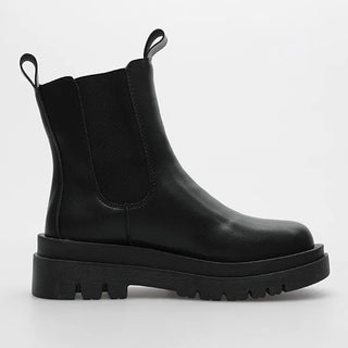 Multi-colored mid-calf Chelsea boots