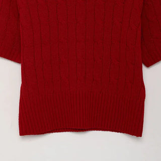 Cable sweater