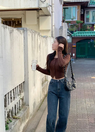 -3kg Slim Cropped Cardigan (7 colors)