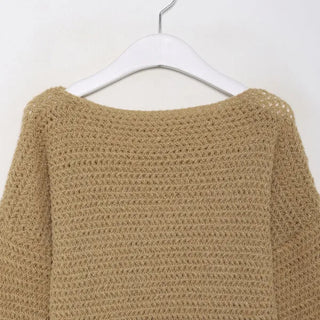 Oversized Boat Neck Knit