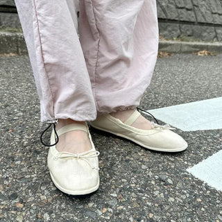 Shirring flat shoes