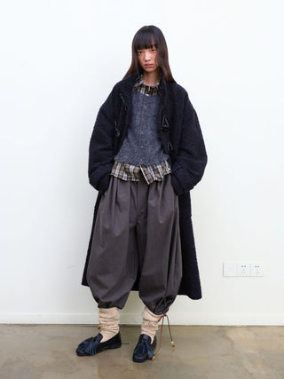 [NeverSeez] Pleated Wide-Leg Pants