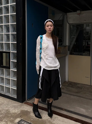 button bermuda slacks