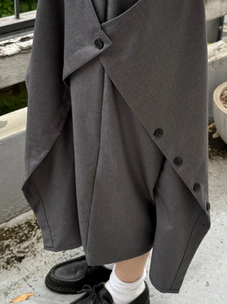 button bermuda slacks