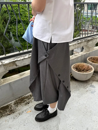 button bermuda slacks
