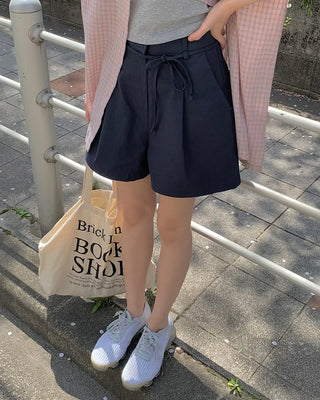 Pleated Chino Shorts