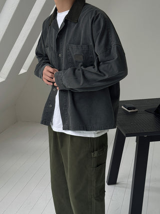Slow Pigment Crop Work Shirt