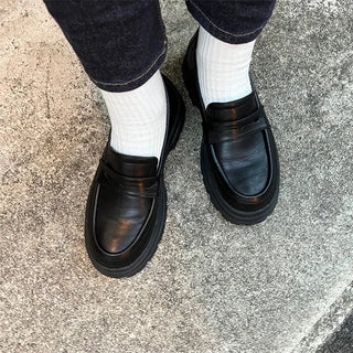 Platform penny loafers