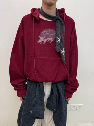 [NeverSeez] Printed Graphic Hoodie