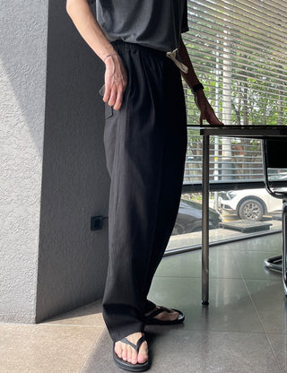SG. Linen Single-Pleat Wide Pants (3 colors)
