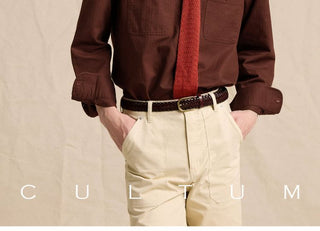 [CULTUM] Washed Cotton Work Shirt with Pockets