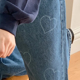 Heart Denim Pants