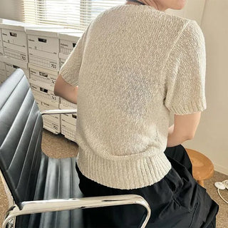 Linen Half Summer Knit