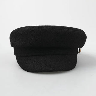 Gold button beret
