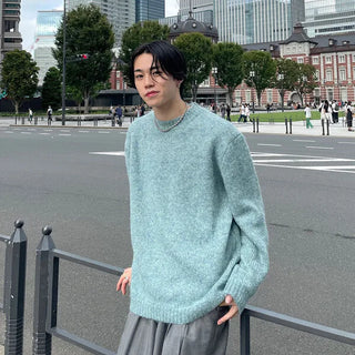 Wool round knit