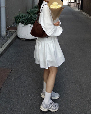 Pintuck Long Blouse
