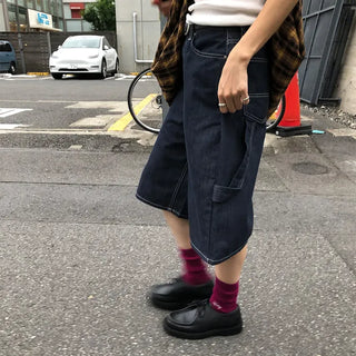 Bermuda denim pants