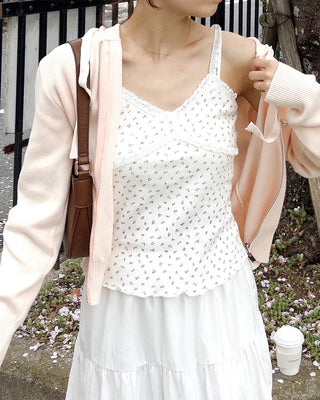 Lace flower pattern camisole