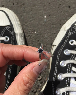 Heartstone Open Ring