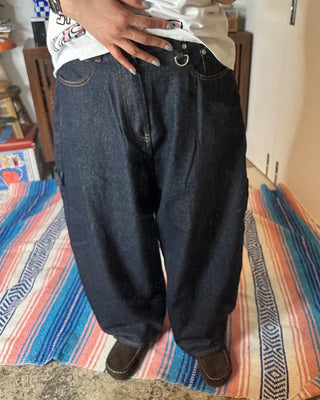 D-ring carpenter denim pants