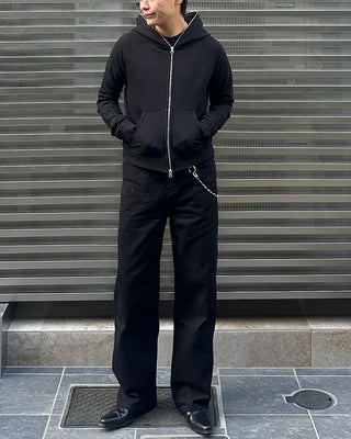 Basic zip-up hoodie