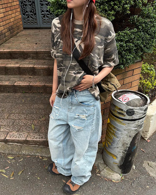 Camo Ringer T-shirt