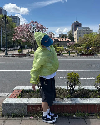 Windbreaker Hooded Zip-Up