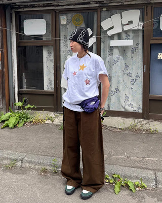 Cotton wide-leg pants