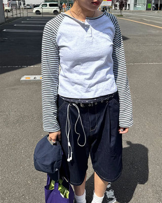 Denim Bermuda shorts