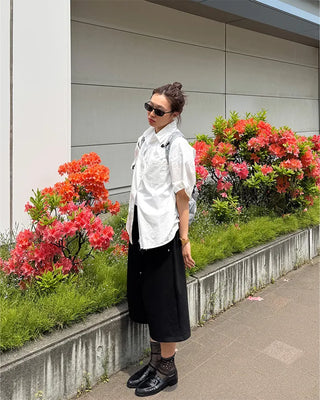 One-pocket half shirt