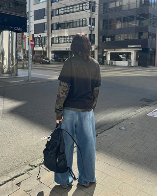 (UNISEX) Wide Denim Pants