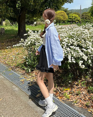 Can-can frill shorts
