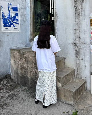 Photo print oversized T-shirt