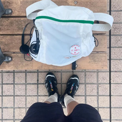 Casual zippered backpack