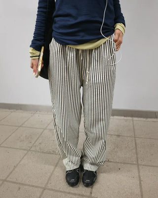Cotton striped pants