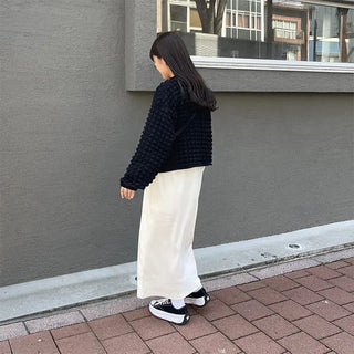 Simple ribbed long dress