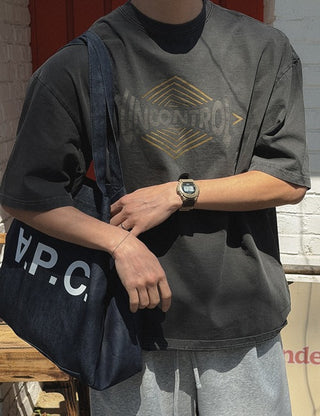 UN Pigment Print Oversized Short Sleeve T-shirt (3 colors)