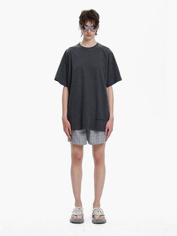 [MASONPRINCE] Washed Embossed Logo Top (3 Versions)
