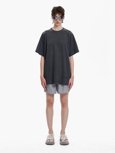 [MASONPRINCE] Washed Embossed Logo Top (3 Versions)