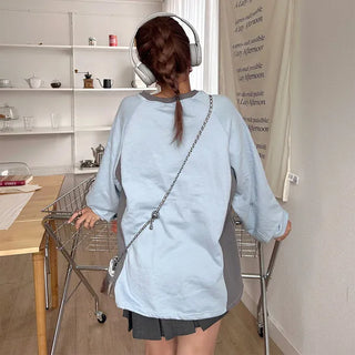Two-tone logo sweatshirt