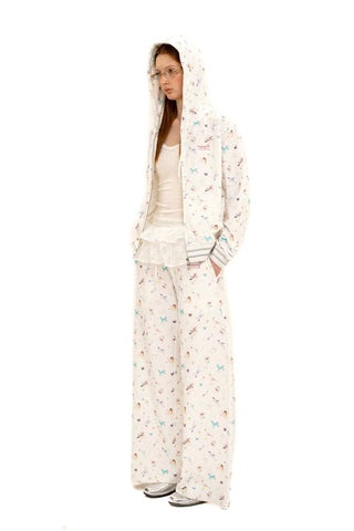 [Moromoro2] Horse & Rabbit Print Sweatshirt  Set