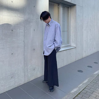 Oversized striped shirt