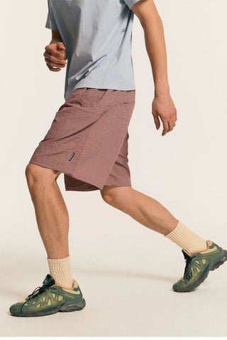 [Monterest] Textured Nylon Drawstring Shorts