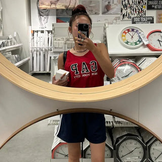 2-line elastic waist shorts