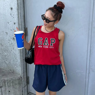 2-line elastic waist shorts
