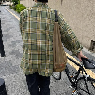 Boxy check shirt